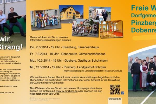 Information der Freien Wähler zur Kommunalwahl 2014